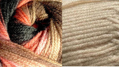 BEIGE ( Baby Dream solid ) / TERRACOTTA ( Dream baby variegated)