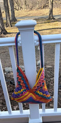 Crocodile Stitch Squares Purse