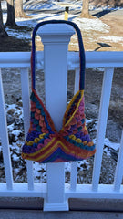 Crocodile Stitch Squares Purse