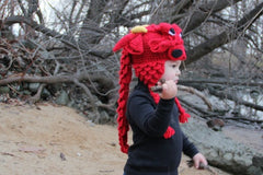 Crocodile Stitch Dragon Hat (Baby & Toddler Sizes)