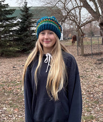 LIGHT BLUE / BLUE Flower Hat Kit