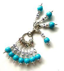 SBG #001 Set of 11 Crochet Knitting Stitch Markers