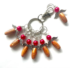 WSPA #002 Set of 7 Knitting Stitch Markers