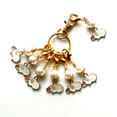 GLC #002 Set of 7 Crochet Knitting Stitch Markers