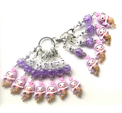 SML #003 Set of 11 Crochet Knitting Stitch Markers