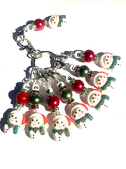 Christmas 003 Set of 8 Crochet Knitting Stitch Markers