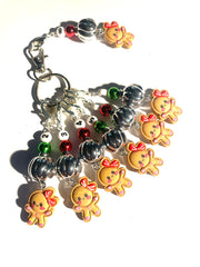 Christmas 009 Set of 7 Crochet Knitting Stitch Markers