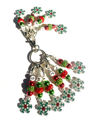Christmas 0010 Handmade Set of 10 Crochet Knitting Stitch Markers