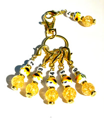 CCG #0006 Set of 6 Crochet Knitting Stitch Markers