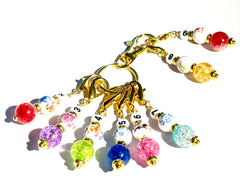 CCG #0009 Set of 8 Crochet Knitting Stitch Markers