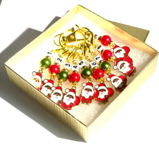 Festive Xmas Stitch Markers Set of 9