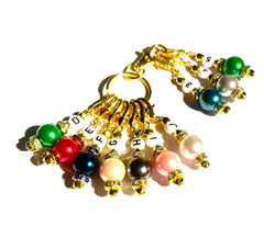 PLC #001 Handmade Set of 10 Crochet Knitting Stitch Markers