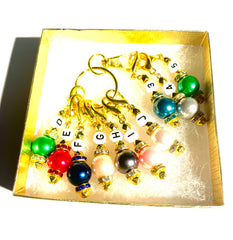 PLC #001 Handmade Set of 10 Crochet Knitting Stitch Markers