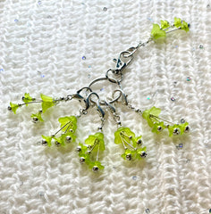 Silver plated LS #008 Set of 6 Stitch Markers