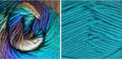 TURQUOISE ( WOOLICIOUS ) / ALL BLUES ( Chromatic Wool)