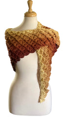 CROCODILE STITCH SHAWL (Ready Made)