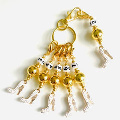 GWGS #001 Set of 6 Crochet Knitting Stitch Markers