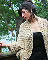 Cardigan Au Point Crocodile - Bonita Patterns