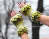 Duo Leafy Capelet & Fingerless Gloves - Bonita Patterns