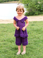 Crocodile Stitch Girly Cropped Set - Bonita Patterns