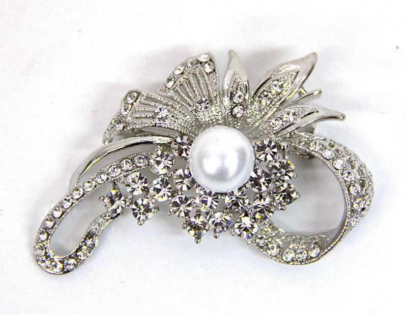 Silver Ribbon With White Pearl - Bonita Patterns