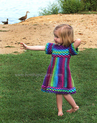 Crocodile Stitch Girly Dress - Bonita Patterns