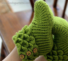 Trio Crocodile Stitch Boot Crochet Patterns - PF - Bonita Patterns