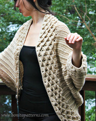 Crocodile Stitch Cardigan - Bonita Patterns