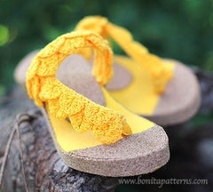 Crocodile Sunny Sandals - Bonita Patterns