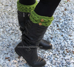 Knit-Look Braid Stitch Boot Toppers - Bonita Patterns
