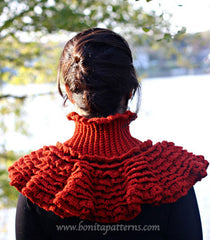 Ruffled Victorian Cowl - Bonita Patterns