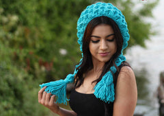 Duo Crocodile Stitch Capuche Hood & Messy Bun Hats - Bonita Patterns