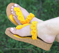 Crocodile Sunny Sandals - Bonita Patterns