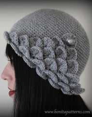 Crocodile Flapper Hat - Bonita Patterns