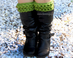 Knit-Look Braid Stitch Boot Toppers - Bonita Patterns