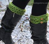 Knit-Look Braid Stitch Boot Toppers - Bonita Patterns
