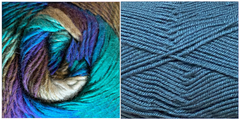 (NEW) BLUE+ ALL BLUES - Embossed Phoenix Scarf KIT