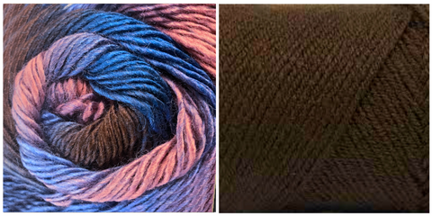 (NEW) CHOCOLATE + ANEMONA - Embossed Fall Pocket Shawl KIT