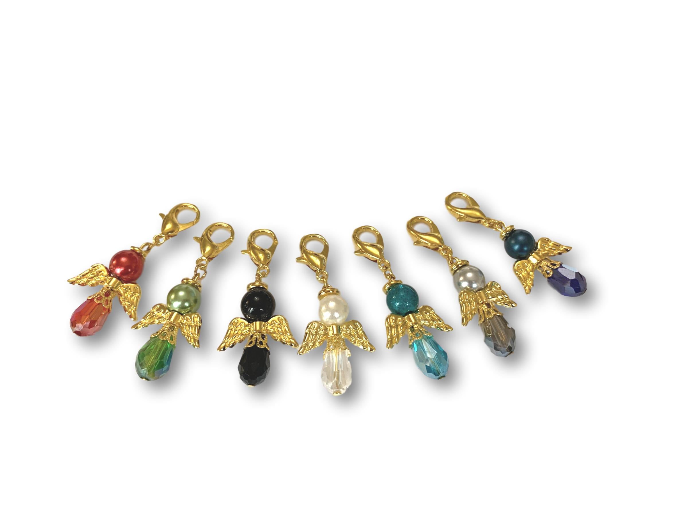 Angelical CA Crystal - #070g Set of 7 Stitch Markers - Bonita Patterns