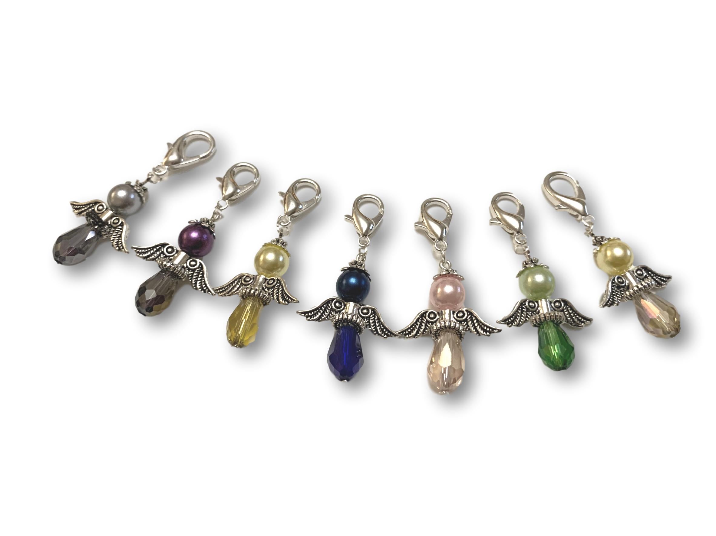 Angelical CA Crystal - #012 Set of 7 Stitch Markers - Bonita Patterns