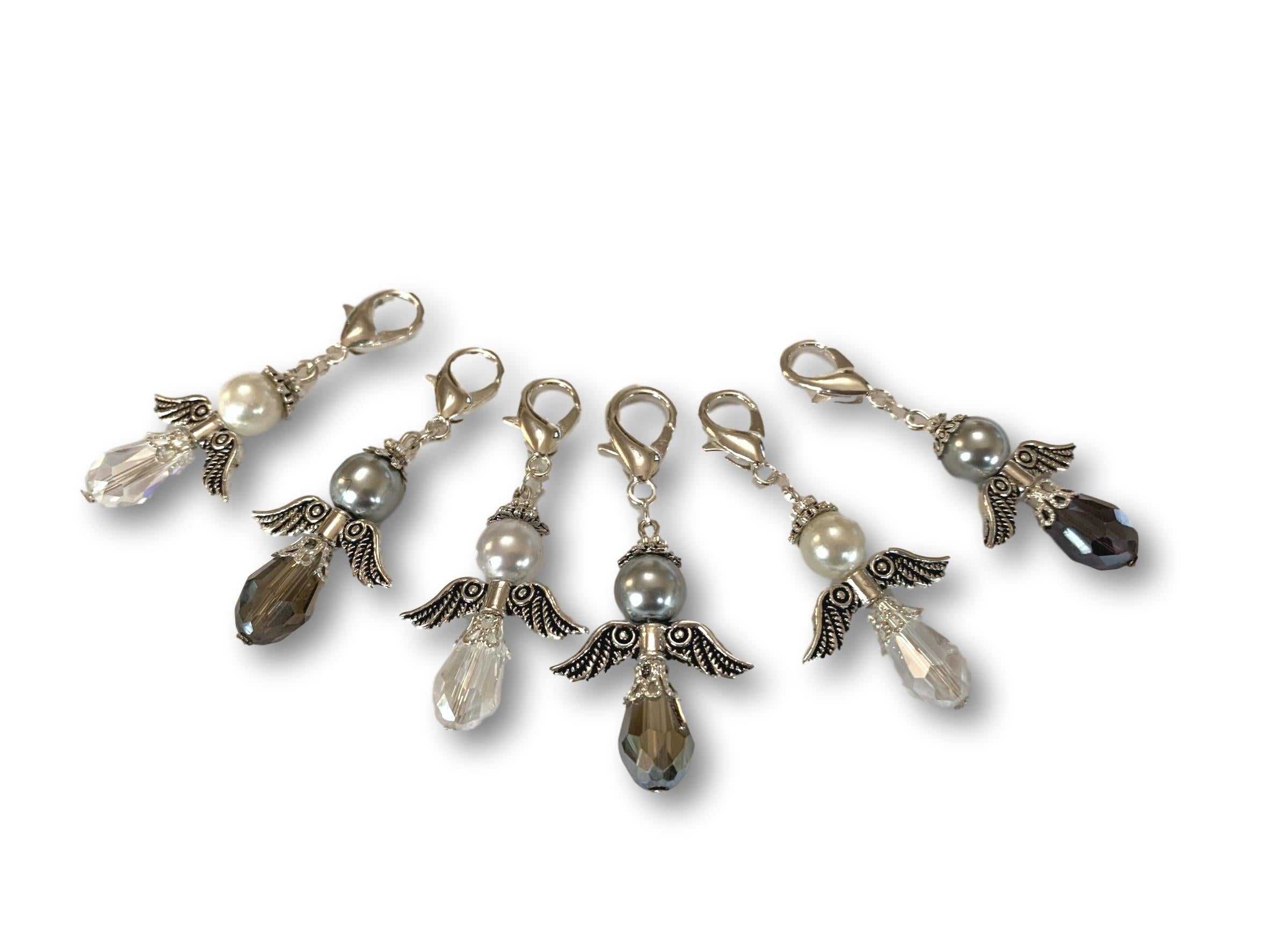 Angelical CA Crystal - #017 Set of 6 Stitch Markers - Bonita Patterns