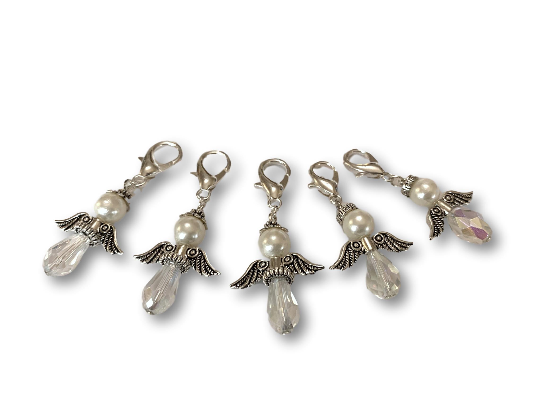 Angelical Crystal CA - #018 Set of 5 Stitch Markers - Bonita Patterns