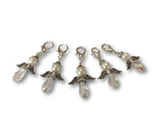 Angelical Crystal CA - #018 Set of 5 Stitch Markers - Bonita Patterns