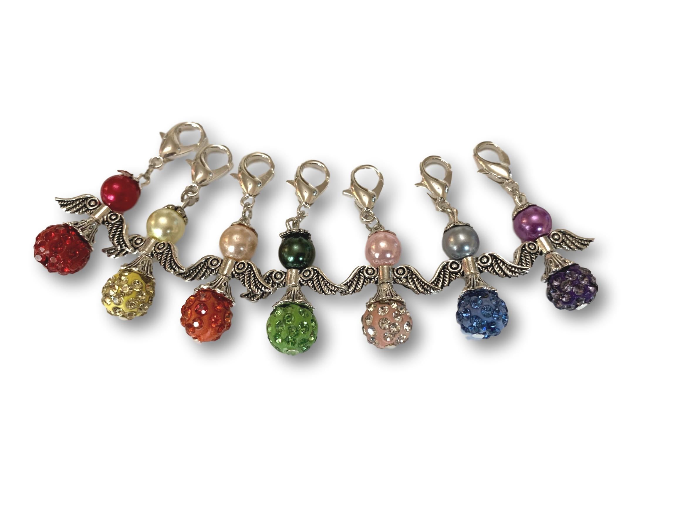 Angelical CA Crystal - #015 Set of 7 Stitch Markers - Bonita Patterns