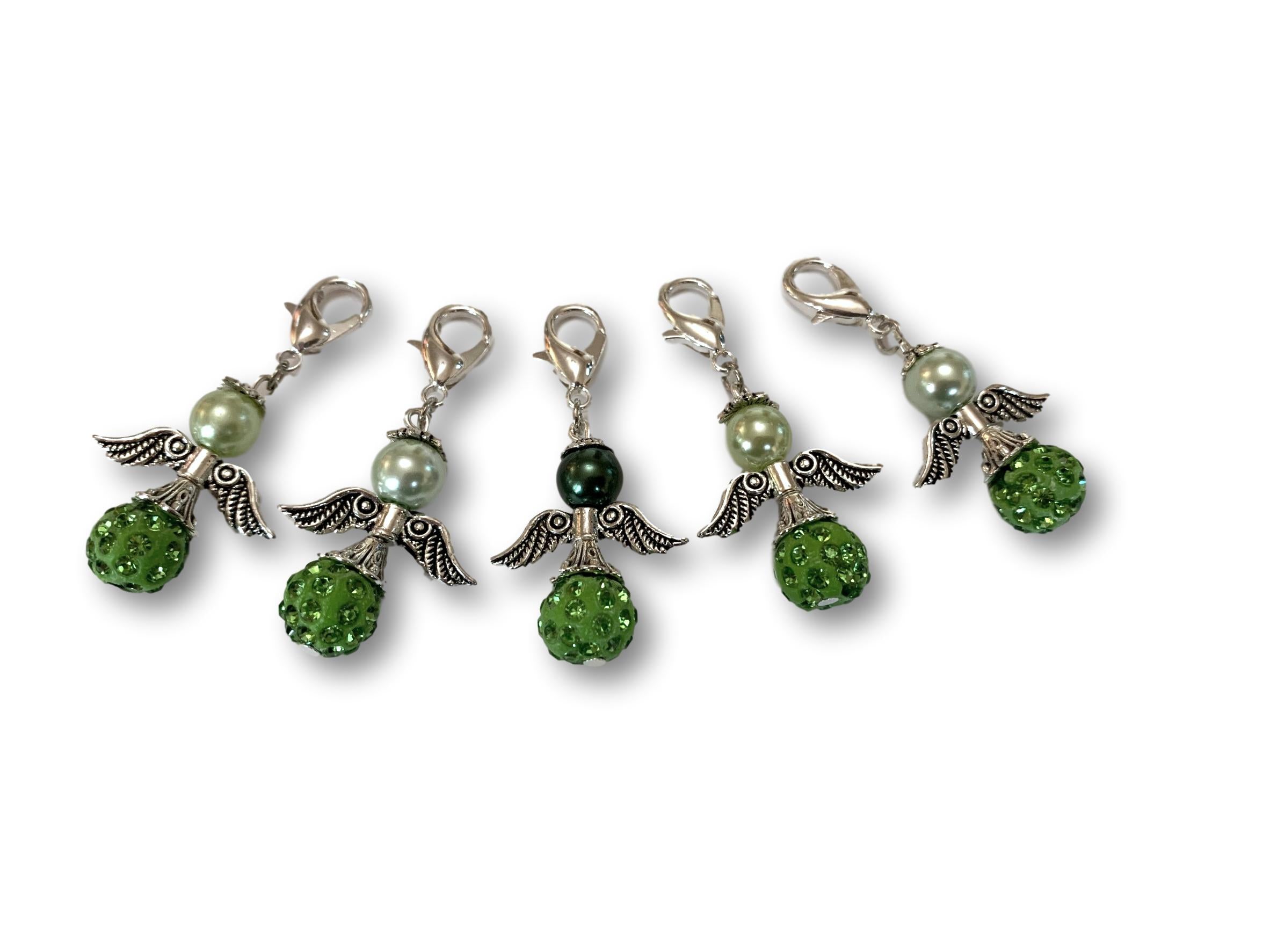 Angelical Crystal CB - #016 Set of 5 Stitch Markers - Bonita Patterns