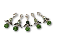 Angelical Crystal CB - #016 Set of 5 Stitch Markers - Bonita Patterns