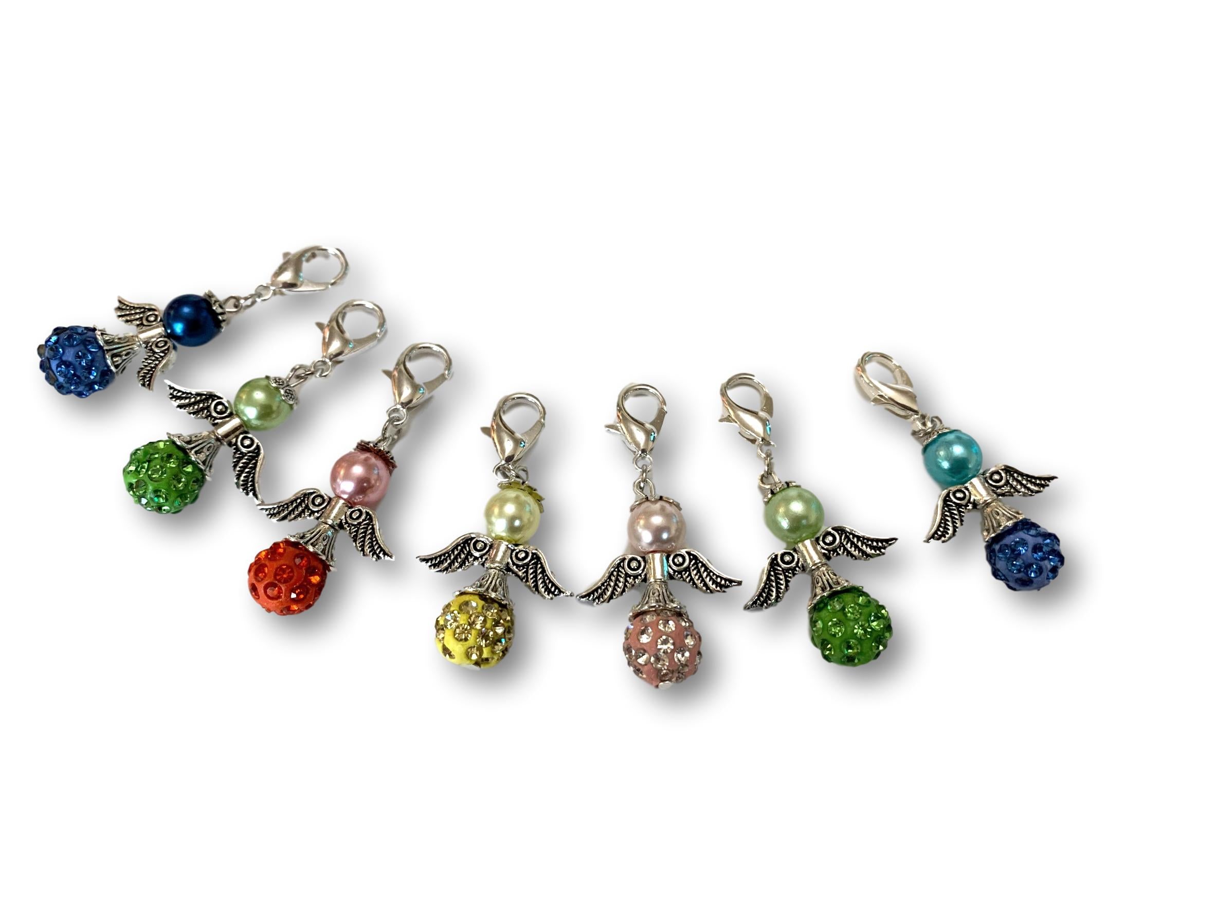 Angelical Crystal CB - #018 Set of 7 Stitch Markers - Bonita Patterns