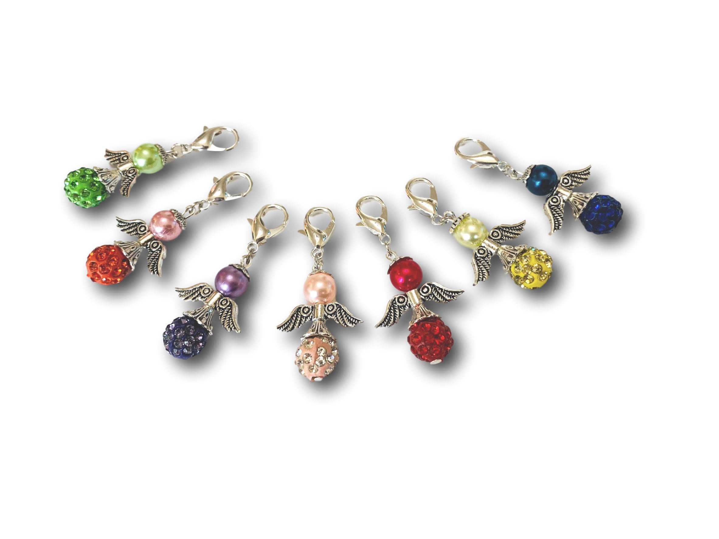 Angelical Crystal CB - #011 Set of 7 Stitch Markers - Bonita Patterns