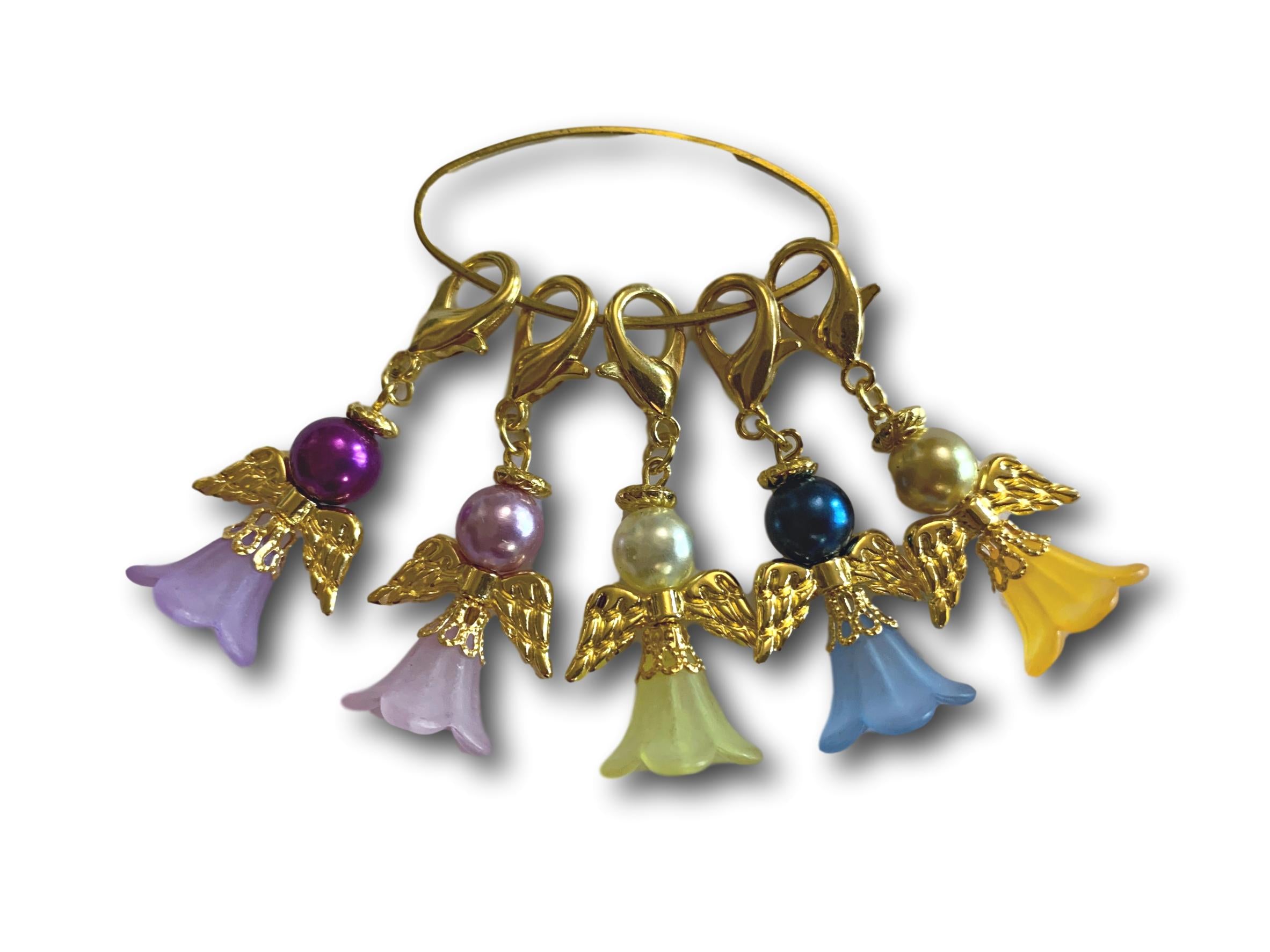 Angelical M2 - #018 Set of 5 Stitch Markers - Bonita Patterns