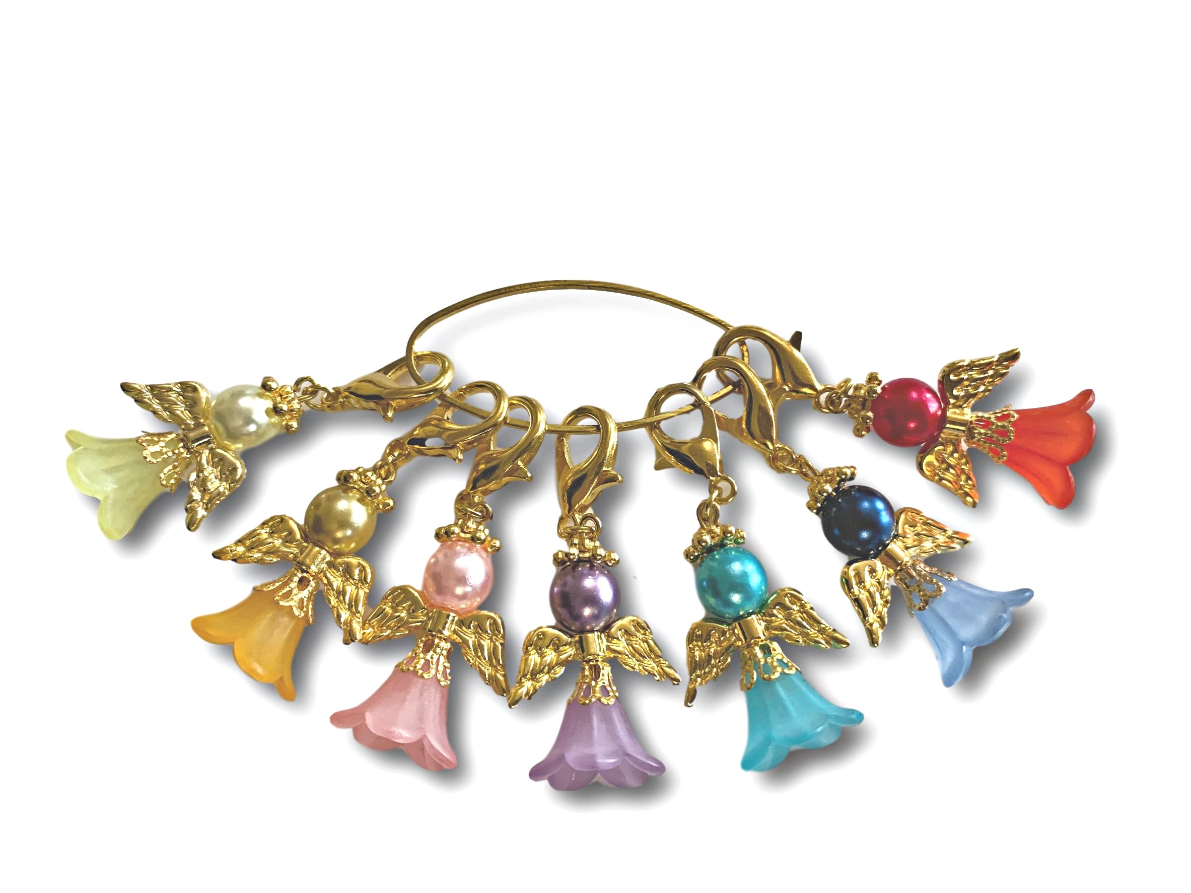 Angelical M2 - #015 Set of 7 Stitch Markers - Bonita Patterns